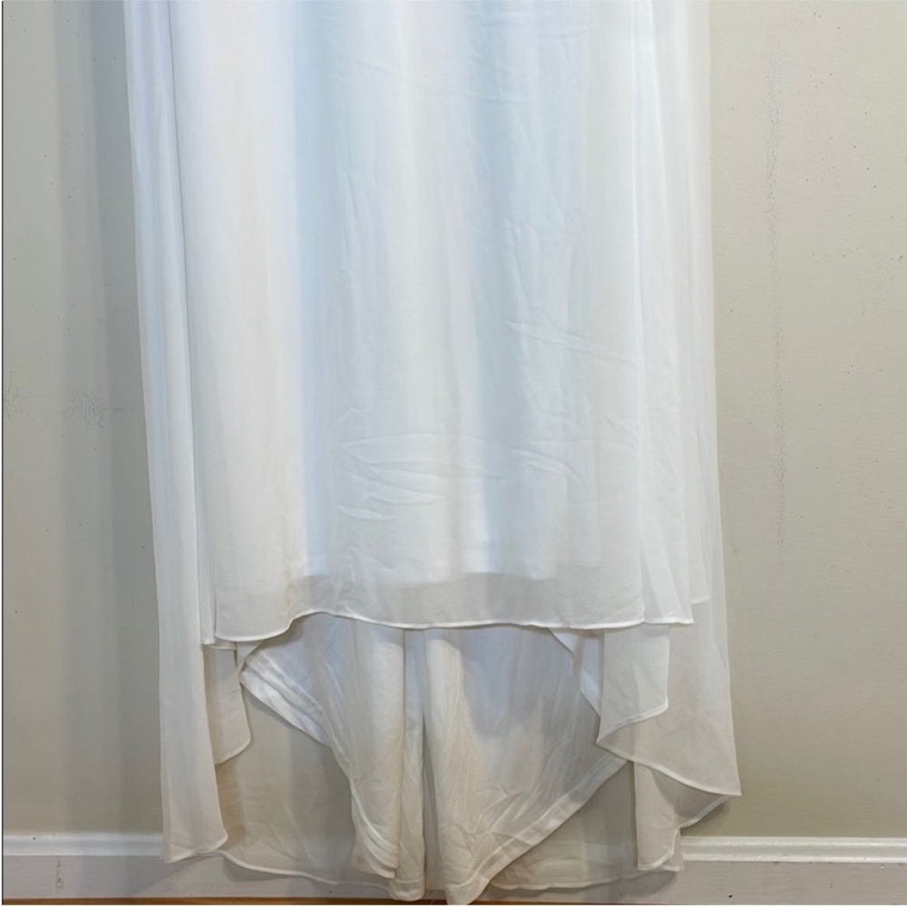 Lulu's Halter Neck Chiffon Wedding Gown. Medium. NWT. - Picture 8 of 14